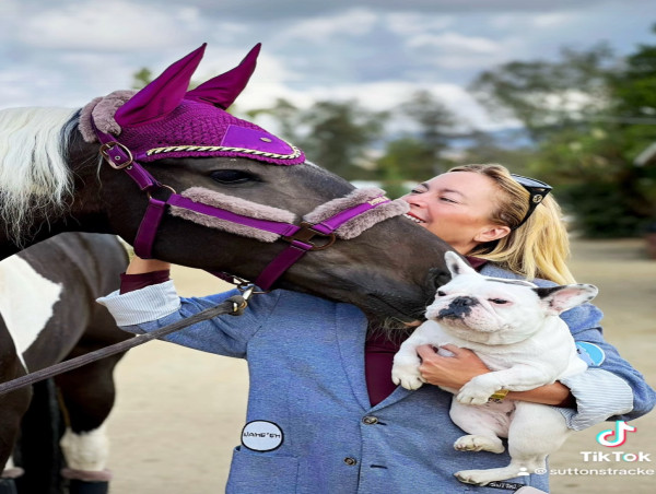  Royal Equestrian Tack Shines on “Real Housewives of Beverly Hills” Star Sutton Stracke and Her Beloved Horse Santos 