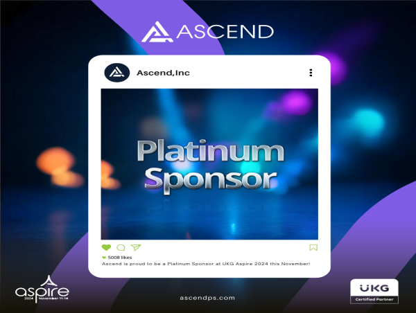  Ascend, a UKG 2024 Partner of the Year, To Exhibit at UKG Aspire 2024 