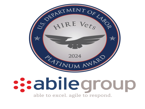  ABILE GROUP RECEIVES 2024 PLATINUM HIRE VETS MEDALLION AWARD FROM THE U.S. DEPARTMENT OF LABOR 