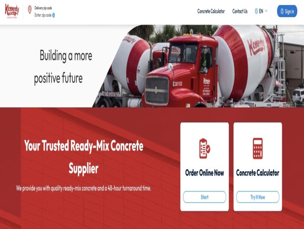  Kennedy Concrete Florida Launches Virtual Storefront for Online Ordering of Ready-Mix Concrete and Building Materials 