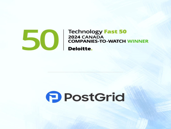 PostGrid Announced as One of Deloitte's Technology Fast 50 Program Winners for 2024
