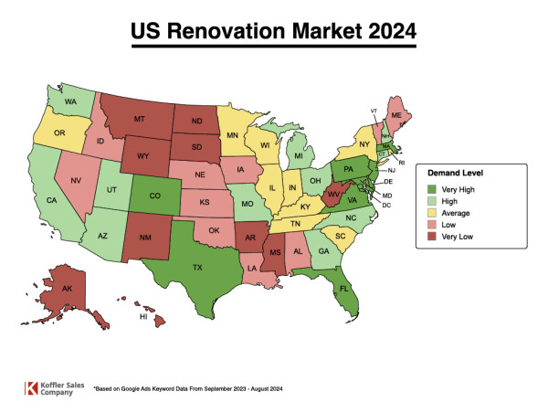  New Report Reveals Home Renovation Hotspots in the US 