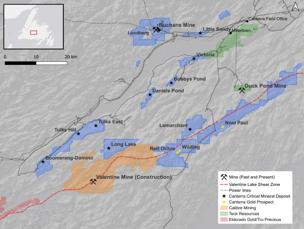  Canterra Minerals Drills 60 metres of 2.25% CuEq, Including 26 metres of 3.17% CuEq from Surface at the Buchans Project, Newfoundland 