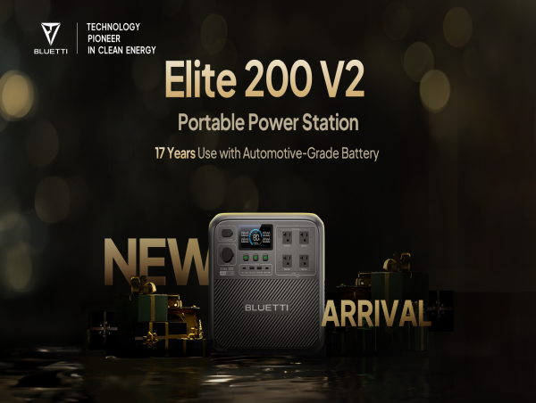 BLUETTI Launches the Elite 200 V2 Portable Power Station, Offering Over 17 Years of Dependable Charging