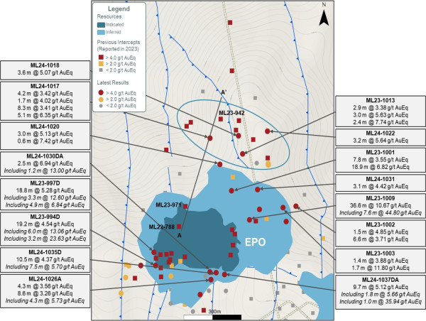  Torex Gold Reports Results From The Ongoing 2024 EPO Exploration Program 