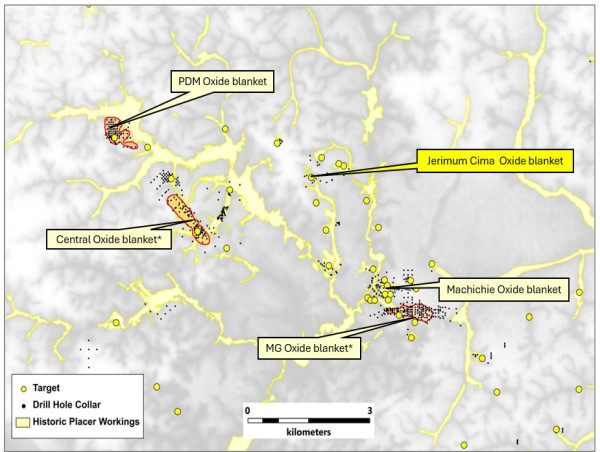 Cabral Gold Identifies Fifth Gold-in-Oxide Blanket and Trenches 18M @ 1.9 g/t Gold on Surface at the Jerimum Cima Target, Cuiú Cuiú Gold District, Brazil