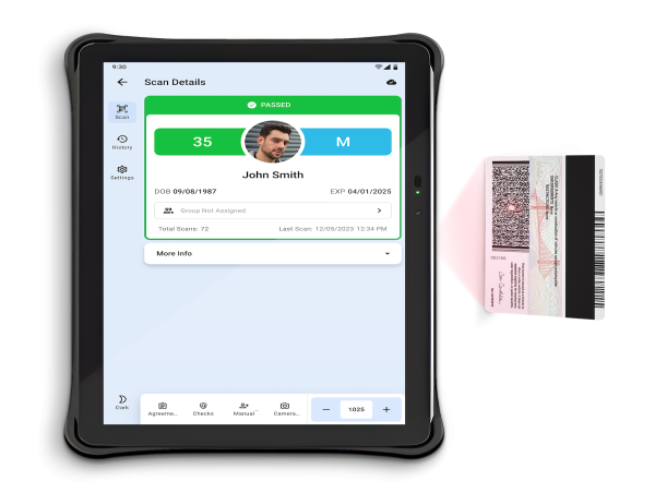  Custom T-Ranger Rugged Tablet Scanner Now Certified With VeriScan ID Scanning & Age Verification Software 