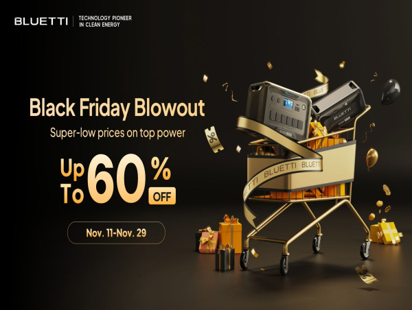 BLUETTI Unveils Black Friday Savings on Portable Power Stations for Home, Travel, and Emergencies