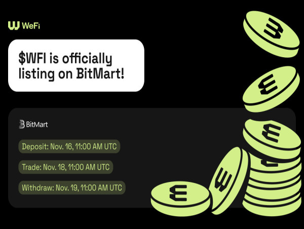  WeFi to Enter New Phase of DeFi Following November $WFI Token Generation Event 