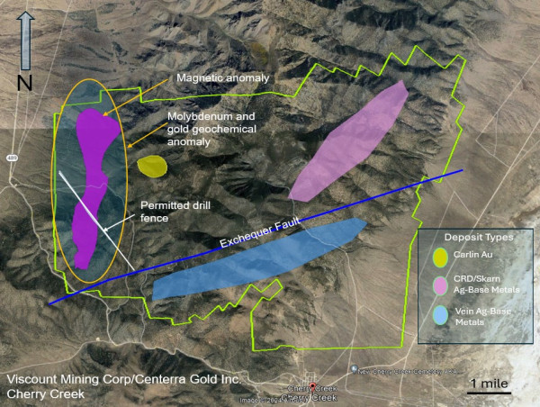  Viscount and Centerra Gold Commences Drilling at Cherry Creek, Nevada 