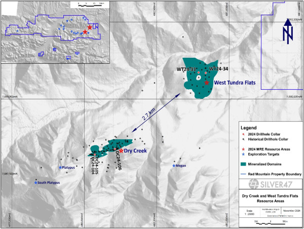  Silver47 Drills 2.9m of 1,078.8 g/t Silver Equivalent (417.4 g/t Silver, 0.74 g/t Gold, 9.1% Zinc, 4.7% Lead) at the West Tundra Flats Zone at Its Red Mountain Project, Alaska 