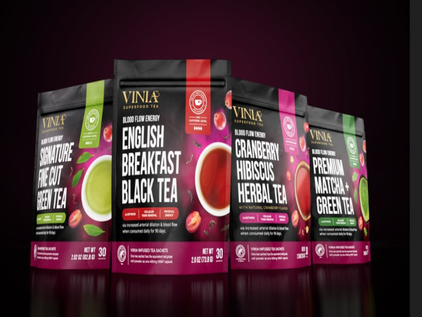  BioHarvest Launches VINIA SuperFood Functional Tea Line 