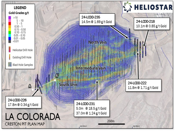  Heliostar Announces First Results from 2024 Drilling Program at La Colorada Mine 