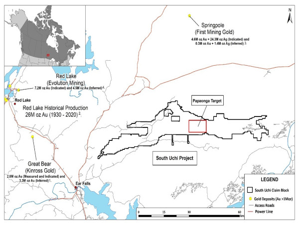  Auranova Options the South Uchi Project from Kenorland Minerals Ltd. 