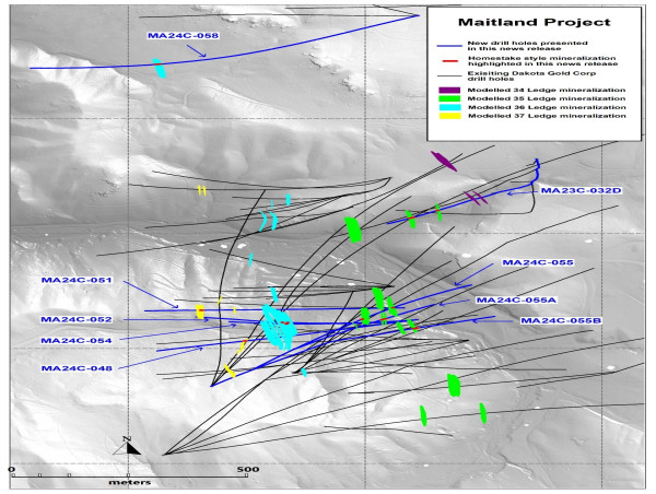  Dakota Gold Step-Out Drilling Nearly Doubles the Strike Length of Modeled Homestake Mine-Style Gold Mineralization at Maitland 