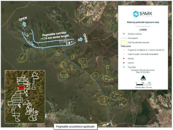 Spark Energy Identifies Pegmatite Corridor at Its Arapaima Lithium Project in Brazil's Lithium Valley