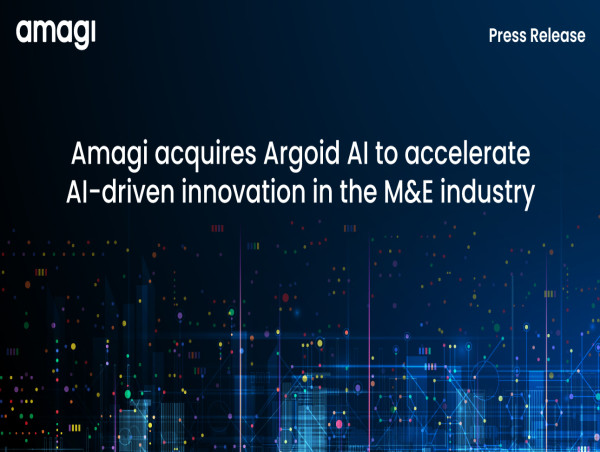  Amagi Acquires Argoid AI to Accelerate AI-driven Innovation in the Media and Entertainment Industry 