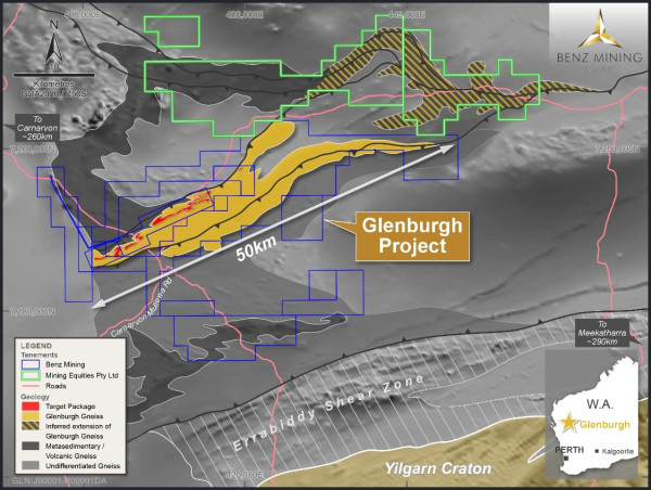 Benz Secures Option over Strategic Ground Adjacent to Glenburgh Gold Project
