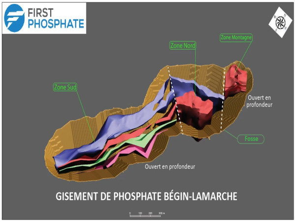 First Phosphate annonce les résultats positifs de l'évaluation économique préliminaire pour la propriété Bégin-Lamarche dans la région de Saguenay-Lac-Saint-Jean, Québec, Canada