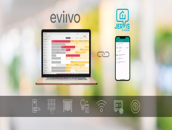 eviivo and Jervis Systems partner to offer secure and scalable access solutions for vacation rentals and hotels