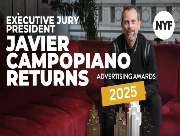 Creative Trailblazer Javier Campopiano Returns as Executive Jury President for the 2025 NYF Advertising Awards