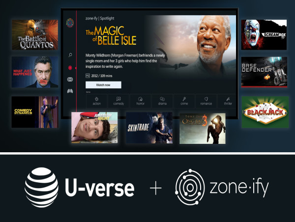  Zone·ify Free Streaming Service Now Available to DIRECTV’s U-verse TV Customers 