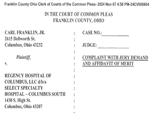  Select Specialty Hospital-Columbus South Hit with “Never Event” Lawsuit 