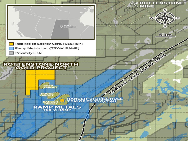  Inspiration Energy Plans Exploration Operations at the Newly Acquired Rottenstone North Gold Project 