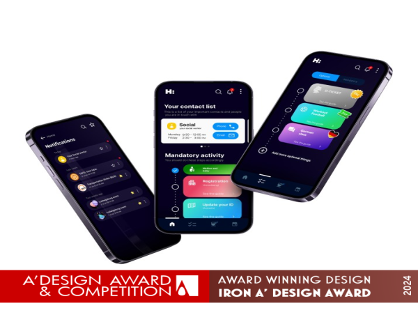  Hilfe Punkt by Ladan Zadfar Wins Iron A' Design Award in Mobile Technologies, Applications and Software Design Category 