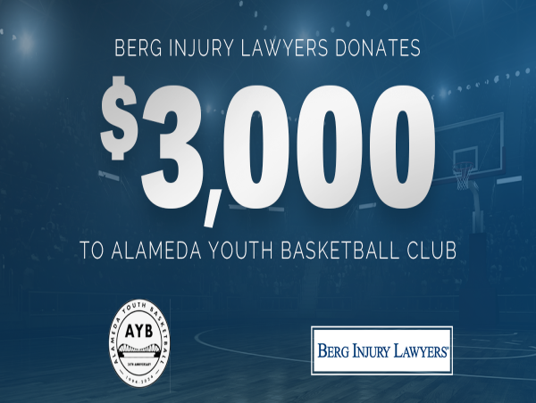  Berg Injury Lawyers Donates $3,000 to Alameda Youth Basketball Club 