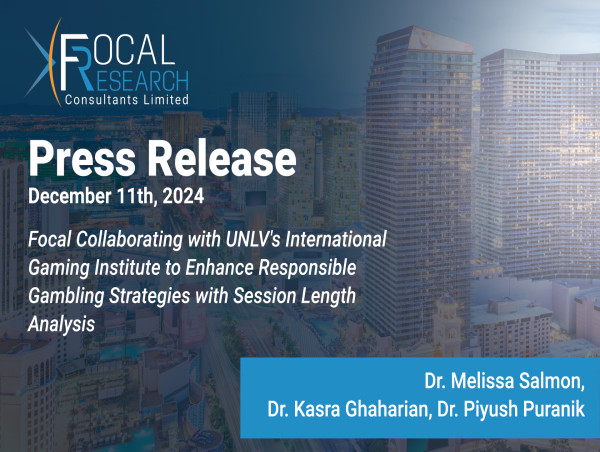 Focal Collaborating with UNLV International Gaming Institute on Session Length Analysis Research