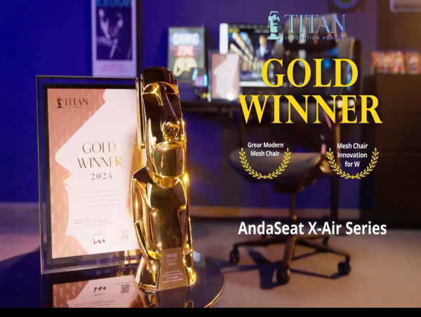 AndaSeat’s X-Air Series Wins TITAN Innovation Award for Excellence in Ergonomic Chair Design