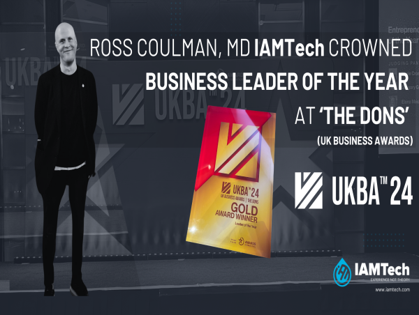 Ross Coulman MD IAMTech, Crowned 'Business Leader of the Year' at The Don’s (UK Business Awards)
