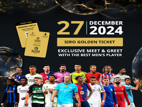 GLOBE SOCCER DUBAI AWARDS ANNOUNCE FIRST TICKETED EVENT