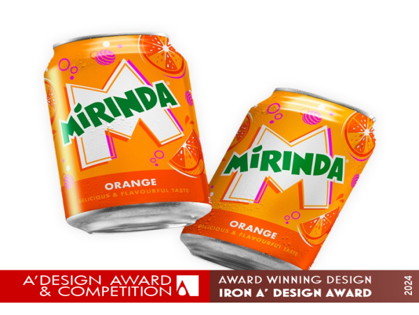  Mirinda Global Refresh by PepsiCo Design and Innovation Wins Iron A' Design Award in Packaging Design Category 