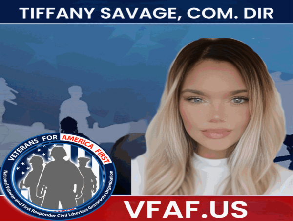  Tiffany Savage named Veterans for America First National Communications Director announced Christi Tasker VFAF 