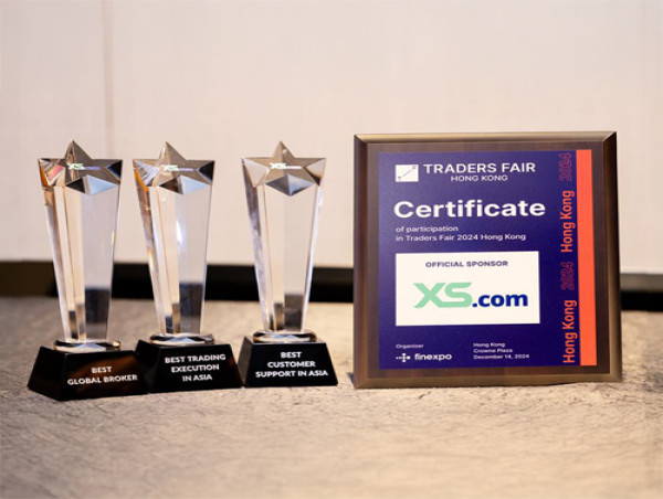  XS.com Reconocido como el Mejor Broker Global en la Ceremonia de Premios Traders en Hong Kong 