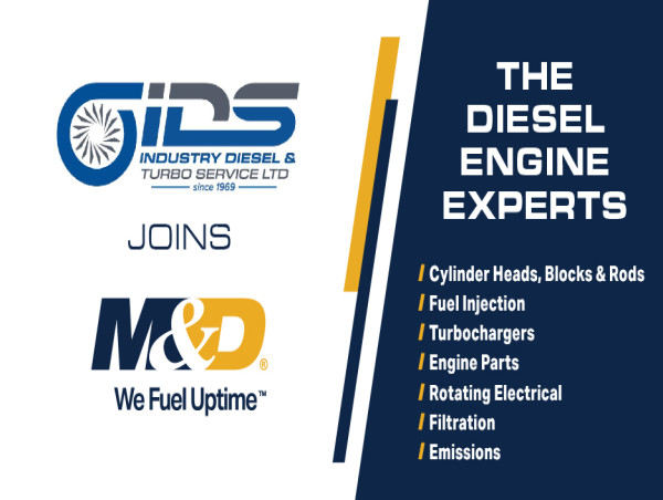  M&D announces acquisition of Industry Diesel & Turbo Service LTD 