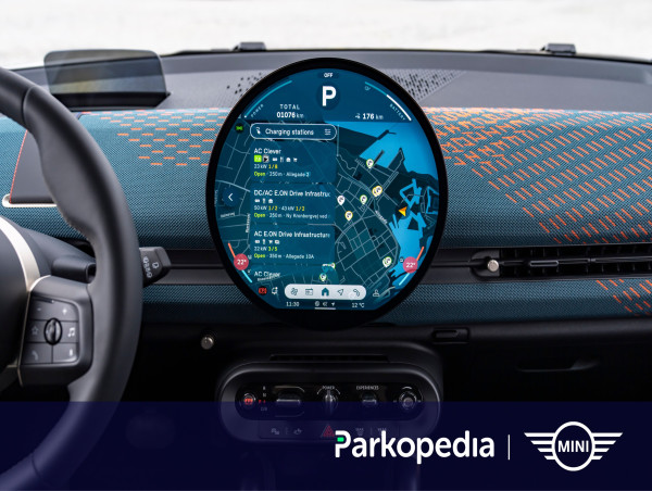  Parkopedia And Mini Bring Joy To Ev Drivers: World’s First Circular In Car Oled Display Showcases The Best Ev Charging Data Around 