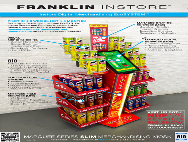 Franklin Instore Launches Its Elo-Powered Instore Digital + Merchandising EcoSYSTEM ™ At NRF