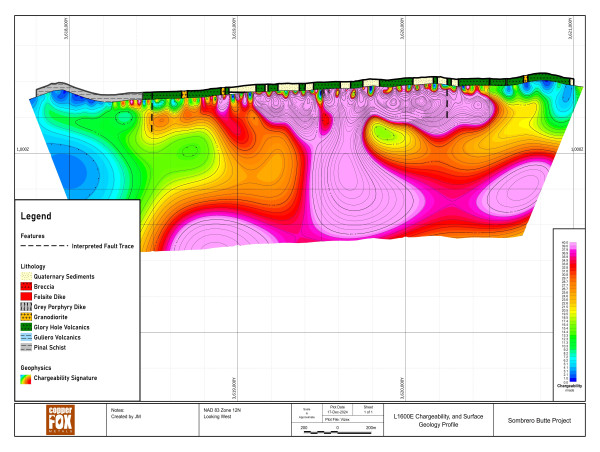  Copper Fox Provides Preliminary Results of Geophysical Survey on the Sombrero Butte Porphyry Copper Project 