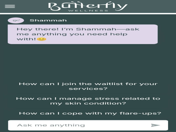  Butterfly Wellness Introduces Shammah: The World's First Psychodermatology Chatbot 