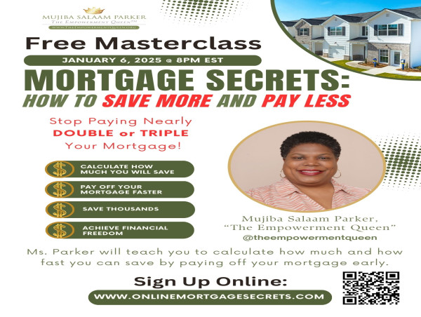  Mortgage-Free Author Hosts Free Masterclass to Stop Homeowners from Paying Nearly Double and Triple Their Mortgages 