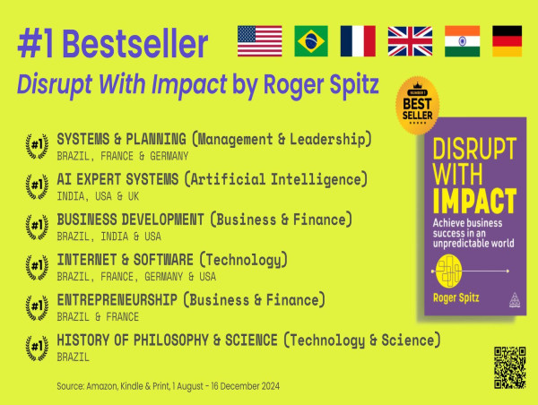  O best-seller de Roger Spitz, Disrupt with Impact, possibilita mudanças transformadoras em tempos imprevisíveis 