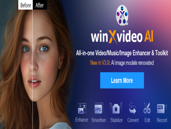  Winxvideo AI V3.9 Released: Updates to Image AI and Face Restoration 