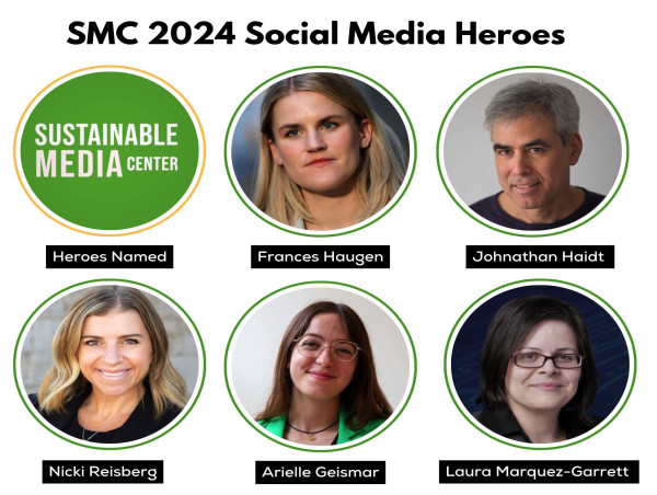  SUSTAINABLE MEDIA CENTER ANNOUNCES 2024 SOCIAL MEDIA HEROES AWARDS 