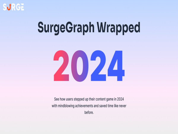  SurgeGraph Unveils 2024 Wrapped: A Year of Transformative Content Creation and SEO Milestones 