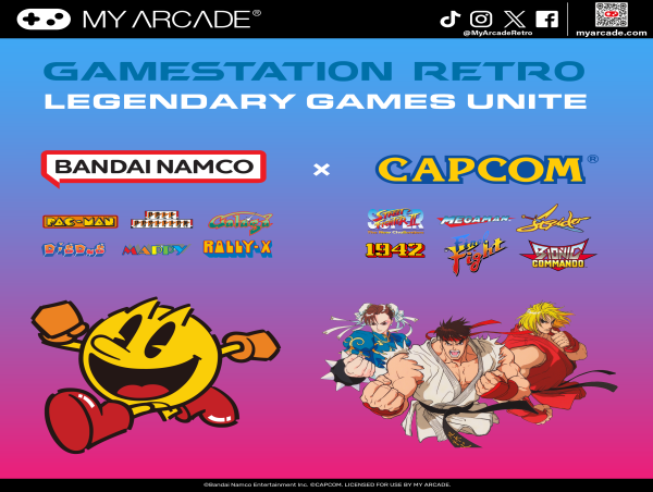  MY ARCADE® to Combine Bandai Namco® and CAPCOM Games in GAMESTATION RETRO at CES 2025 