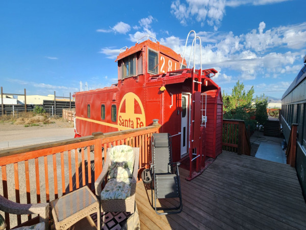  Desert Diamond Distillery Historic Train Caboose Now Available on Airbnb For Overnight Stays in Kingman, AZ 