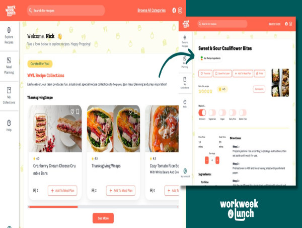  Workweek Lunch Meal Planner Launches Instacart Integration to Simplify Meal Prep 